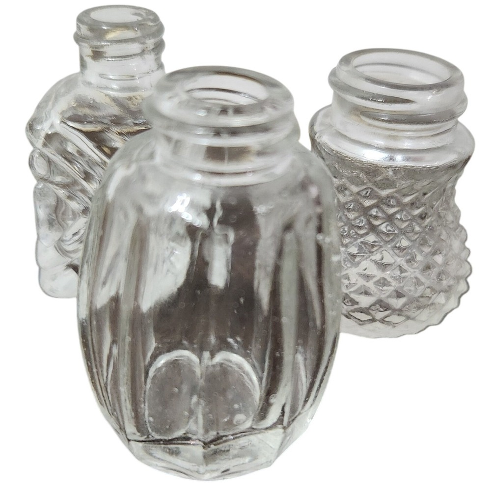 Vintage‎ Set of 3 mini vases salt & pepper shakers plant propagations
